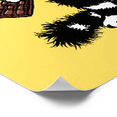 Chocolate Lover Funny Weird Cat Poster (Hoek)