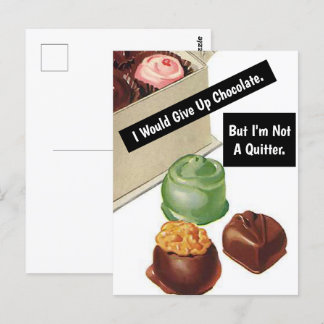 Chocolate Lover, grappig  Briefkaart