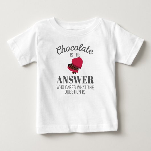Chocolate Lover Quote Gift Chocolate is het antwoo (Voorkant)