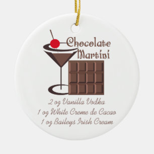 Chocolate Martini Keramisch Ornament
