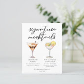 Chocolate Martini Lemon Drop Dessert Mocktail Menu (Debout devant)