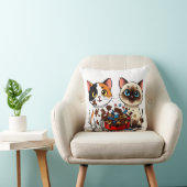 Chocolate Mess Cats Kussen (Stoel)