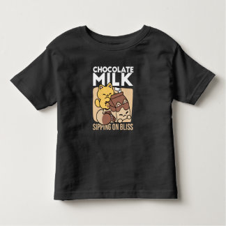 Chocolate Milk Sipping on Bliss – Kawaii Cat Food Kinder Shirts