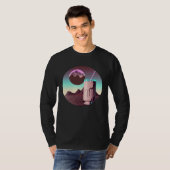 Chocolate Milk Synthwave 80s Retrowave Aesthetic T-shirt (Voorkant volledig)