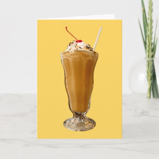 Chocolate Milkshake Kaart (Voorkant)