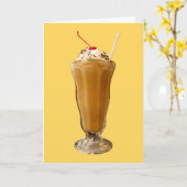 Chocolate Milkshake Kaart (Gele Bloem)