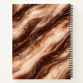 Chocolate Milkshake Marble Texture Notitieboek (Achterkant)