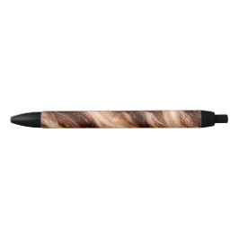 Chocolate Milkshake Marble Texture Zwarte Inkt Pen