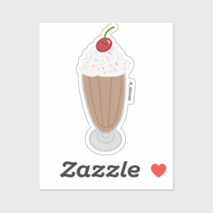 Chocolate Milkshake Sticker