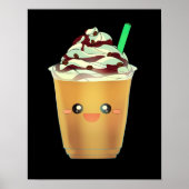 Chocolate Mocha gemengde koffieval Poster (Voorkant)