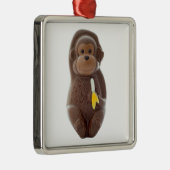 Chocolate Monkey Metal Ornament (Rechts)