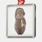 Chocolate Monkey Metal Ornament (Links)