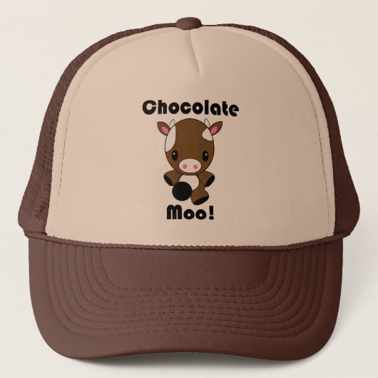 Chocolate Moo Kawaii Cow Trucker Pet (Voorkant)