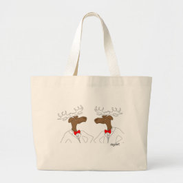 Chocolate Moose Canvas tas