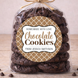 Chocolate (of elke andere tekst) Koekjes Label CK0