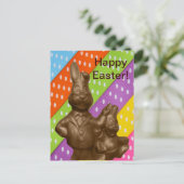 Chocolate paashes feestdagenkaart (Staand voorkant)