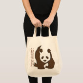 Chocolate Panda canvas tas (Voorkant (product))