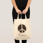 Chocolate Peace Pie Teken, Canvas tassen (Voorkant (product))