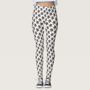 Chocolate Peppermint Star KerstfeestKoekje Leggings
