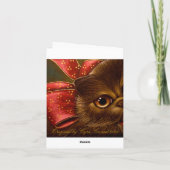 CHOCOLATE PERSIAN CAT - VAKANTIE KAART (Achterkant)