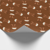 Chocolate Pi Cute Wiskunde Pi Day Gift Wrapping Pa Cadeaupapier (Hoek)