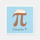 Chocolate Pi Day Symbool Wiskunde Leraar Funny Servet (Voorkant)