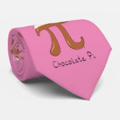 Chocolate Pi Day Symbool Wiskunde Leraar Funny Stropdas (Opgerold)