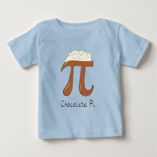 Chocolate Pi Schattigee Wiskunde Pi Day Kind Baby  (Voorkant)