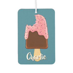 Chocolate Popsiche, aangepaste naam auto luchtverf Luchtverfrisser