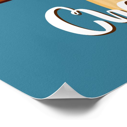 Chocolate Popsiche, aangepaste naam poster (Hoek)