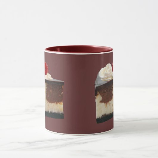 Chocolate Raspberry Cheesecake Mok (Midden)