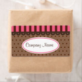 Chocolate Retro Business Labels (Insitu)
