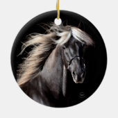 Chocolate Rocky Mountain Horse Keramisch Ornament (Achterkant)