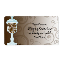 Chocolate Snoep Buffet Bar, Urn of Sweets Etiket