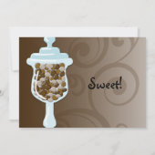 Chocolate Snoep Buffet Bar, Urn of Sweets Kaart (Achterkant)