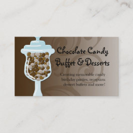 Chocolate Snoep Buffet Bar, Urn of Sweets Visitekaartje