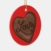 Chocolate Snoep Love - SRF Keramisch Ornament (Rechts)