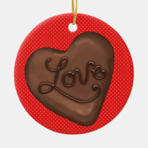 Chocolate Snoep Love - SRF Keramisch Ornament