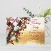 Chocolate Snoep Vakantie Feest Uitnodiging (Staand voorkant)