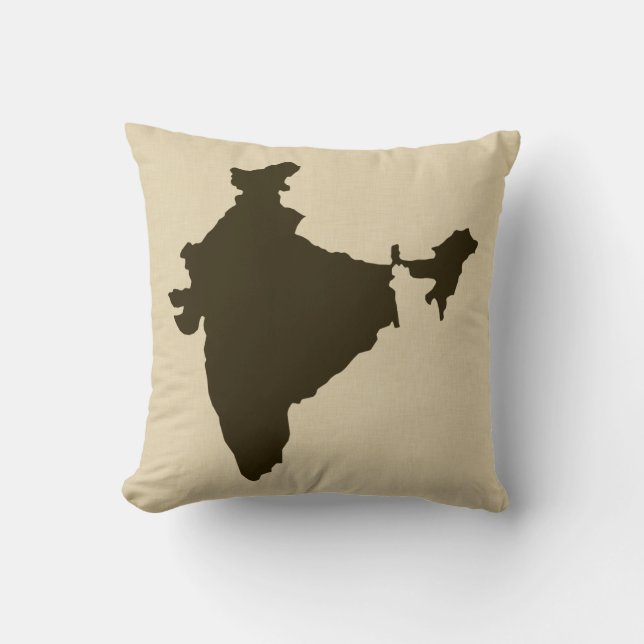 Chocolate Spice Stemming India Kussen (Voorkant)