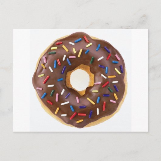 Chocolate Sprinkles Doughnut Briefkaart (Voorkant)