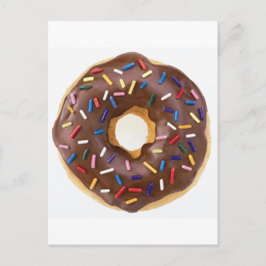 Chocolate Sprinkles Doughnut Briefkaart (Voorkant)