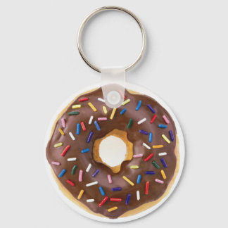 Chocolate Sprinkles Doughnut Sleutelhanger