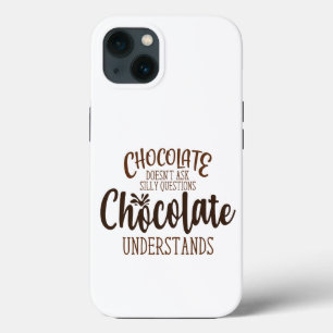 Chocolate stelt geen Gekke vragen iPhone 13 Hoesje