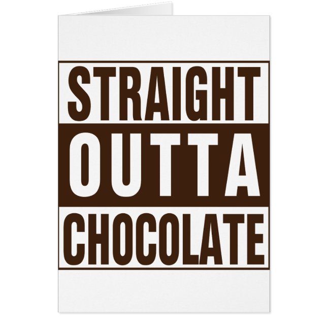 Chocolate Straight Outta Brown (Devant)
