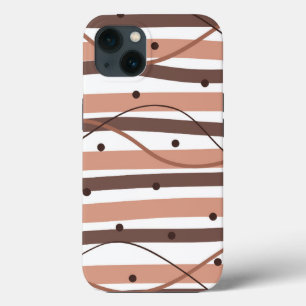 Chocolatey Stripes iPhone 13 Hoesje