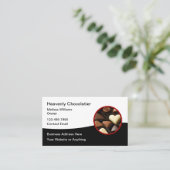 Chocolatier Chocolat Thème Cartes de visite (Debout devant)