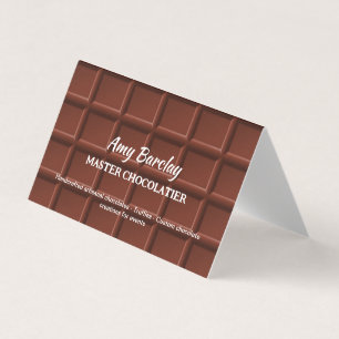 Chocolatier Custom QR Visitekaartjes
