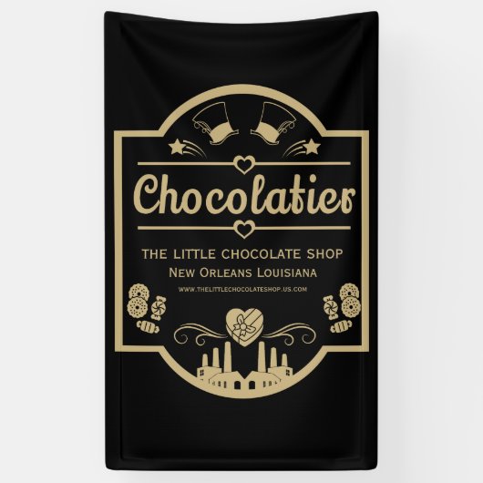 Chocolatier Maker Spandoek (Verticaal)