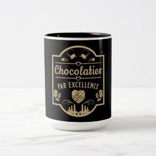 Chocolatier Maker Tweekleurige Koffiemok